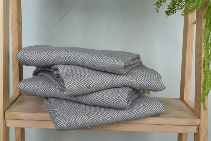 Sand-free peshtemal towel for the beach, Monogram Beach Towel, Spa Towel, Wedding Gift, Spa Gift, Bridal Shower Gift, 70x40 Cotton Chevron Towel - 7