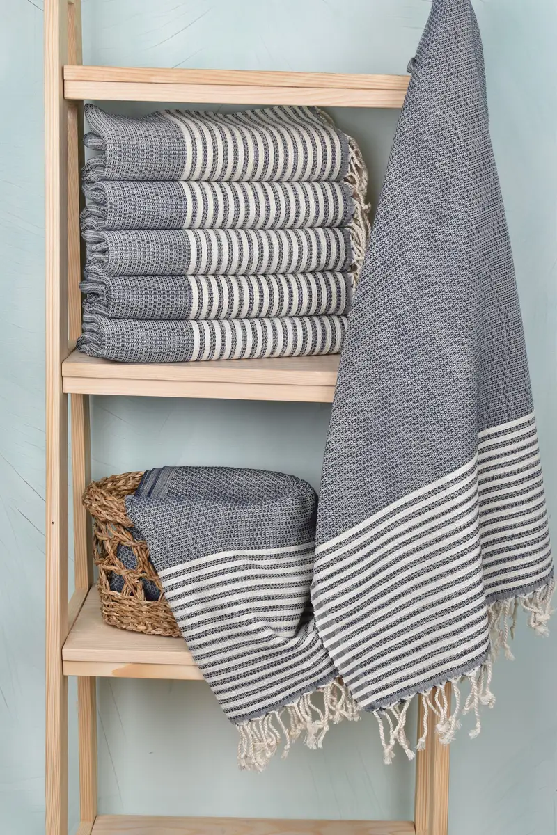 Valentines Day Gift For Her, 68x40 Cotton Striped Towel, Grandma Gift, Bridesmaid Gifts, Custom Beach Towel, Bachelorette Party Gifts Bridesmaids - 3