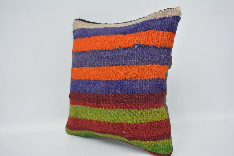 Pillow for Couch, Luxury Pillow Case, Gift Pillow, Pillow, Couch Cushion Case, Car Cushion, 12x12 Blue Pillow, Floor Pillow, Kilim Pillow Cover - 4