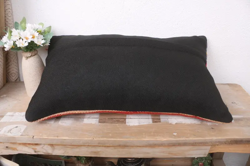 Vintage Pillow, Interior Designer Pillow, Gift Pillow, Colorful Pillow Cover, Decorative Pillow Cover, Pillow Case, 12x20 Red Cushion - 7