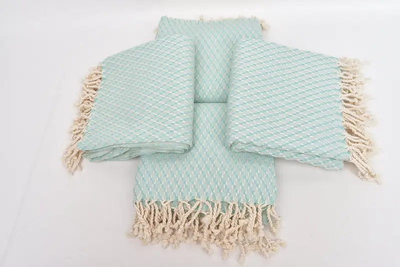 Best Friend Gift, Handmade Turkish Towel, 68x40 Cotton Geometric Towel, Turkish Beach Towel Monogram, Christmas Favors, Cotton towel, Organic towel - 6