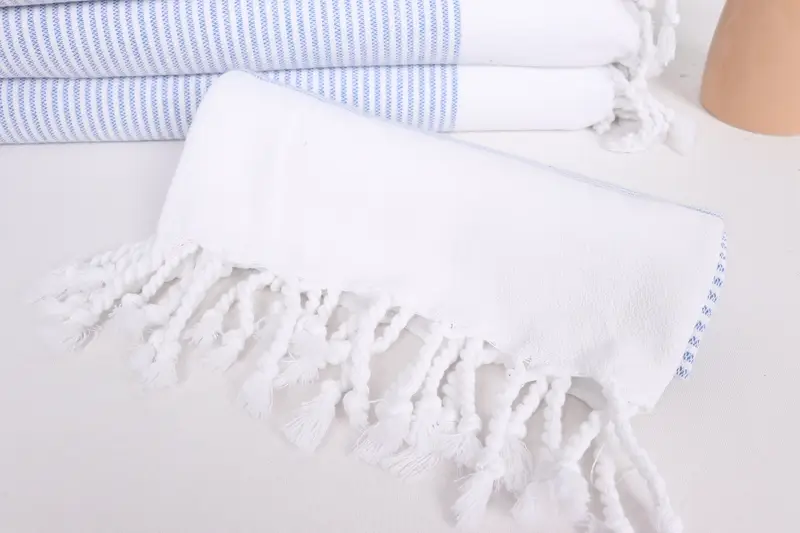 Personalized Gift, Travel Towel, 40x18 Cotton Striped Towel, Wedding Favors, Wedding Gift Kitchen Towel, Engagement Gift, Turkish Towel Hand Towel - 4