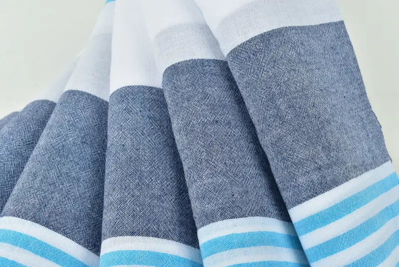 Thin and lightweight Turkish peshtemal, Lightweight Turkish towel, 68x32 Cotton Striped Towel, Fouta towel, Customized Towels, Custom Gift - 5