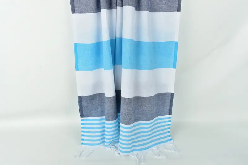 Thin and lightweight Turkish peshtemal, Lightweight Turkish towel, 68x32 Cotton Striped Towel, Fouta towel, Customized Towels, Custom Gift - 8