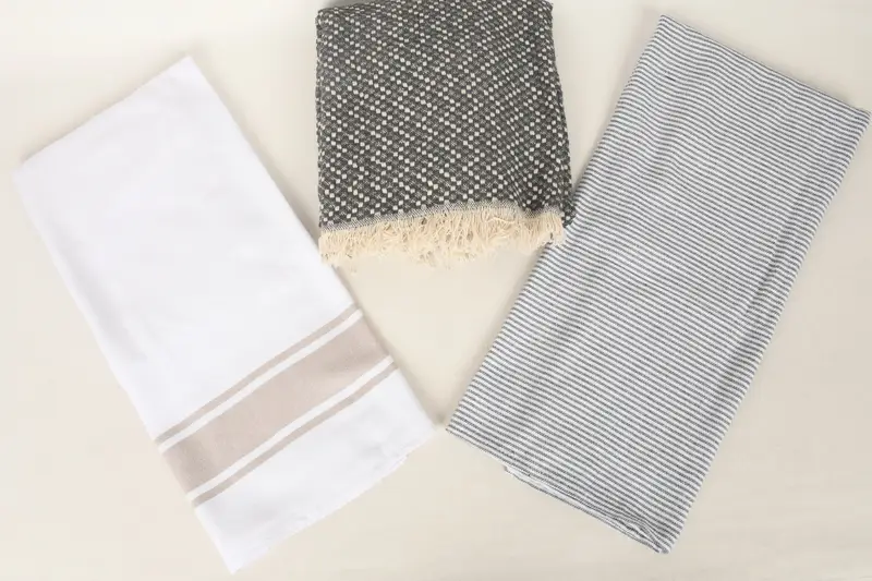 Monogram Beach Towel, 70x40 Cotton Set of 10 Towel, Anniversary Gift For Her, Fouta towel, Wedding Hand Made Gift, Sand-free towel, Kids Beach Towel - 7