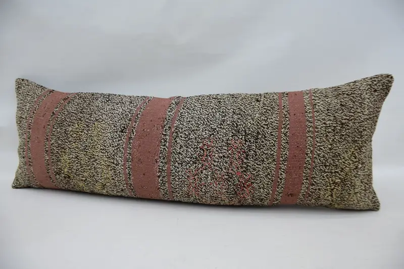 Pillow for Sofa, Boho Pillow, Aztec Cushion Cover, Colorful Pillow, 12x36 Beige Cushion Case, Cushion, Pet Cushion Case, Vintage Kilim Pillow - 5
