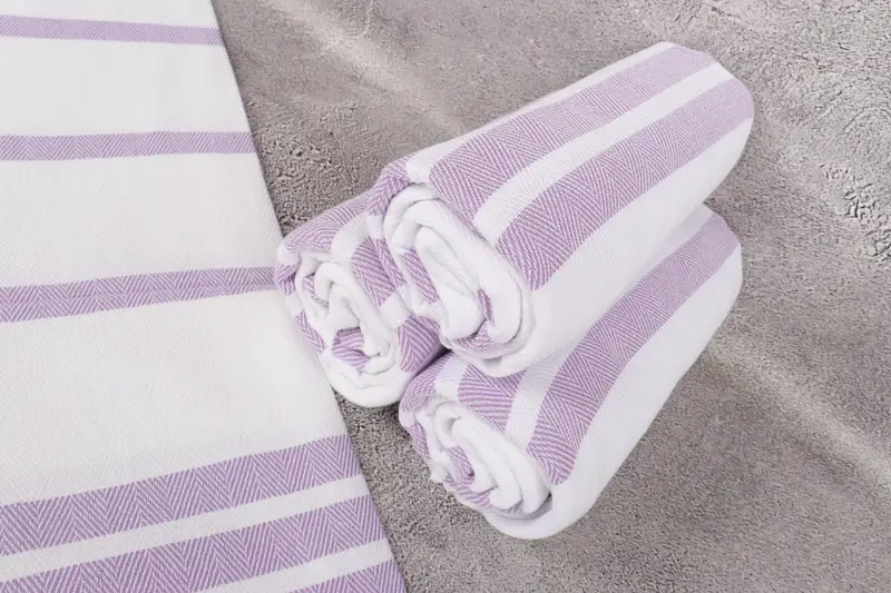 Custom Wedding Gift, Pool Towels, Bride Gift, Lightweight Turkish towel, 70x40 Cotton Herringbone Towel, Beach Wedding Favor, Personalized Towel - 8