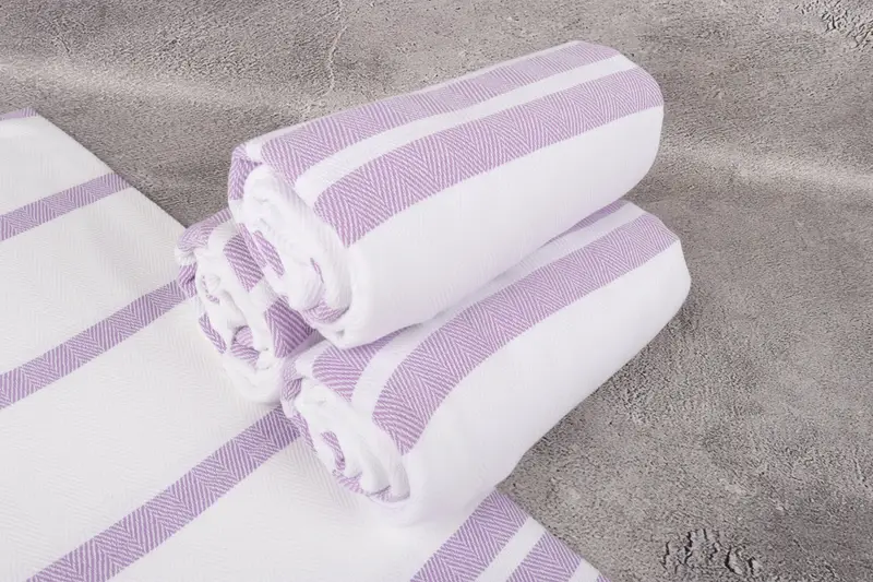 Custom Wedding Gift, Pool Towels, Bride Gift, Lightweight Turkish towel, 70x40 Cotton Herringbone Towel, Beach Wedding Favor, Personalized Towel - 7