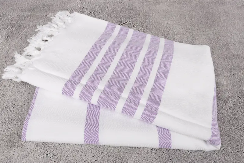 Custom Wedding Gift, Pool Towels, Bride Gift, Lightweight Turkish towel, 70x40 Cotton Herringbone Towel, Beach Wedding Favor, Personalized Towel - 6