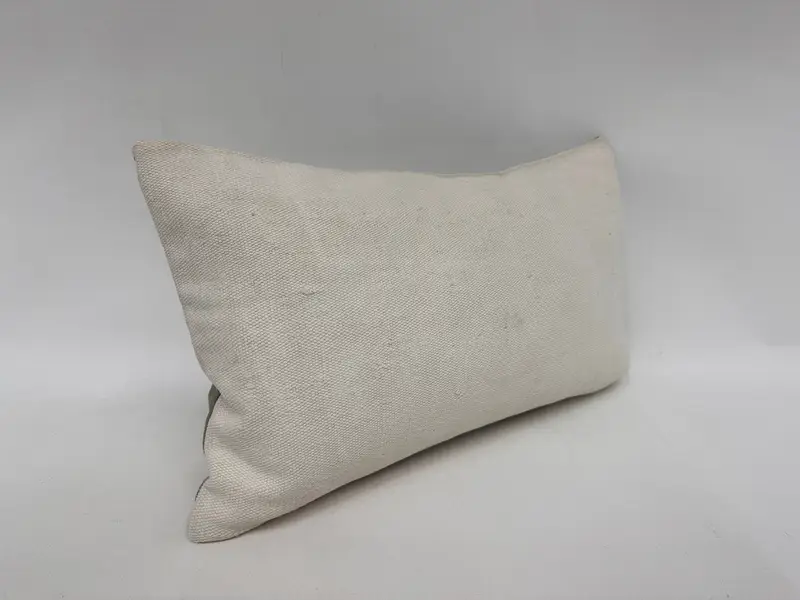 Interior Designer Pillow, Aztec Pillow, Boho Pillow, Pastel Cushion, Bolster Pillow Sham, Pillow Sham, 12x20 White Pillow, Vintage Kilim Pillow - 3