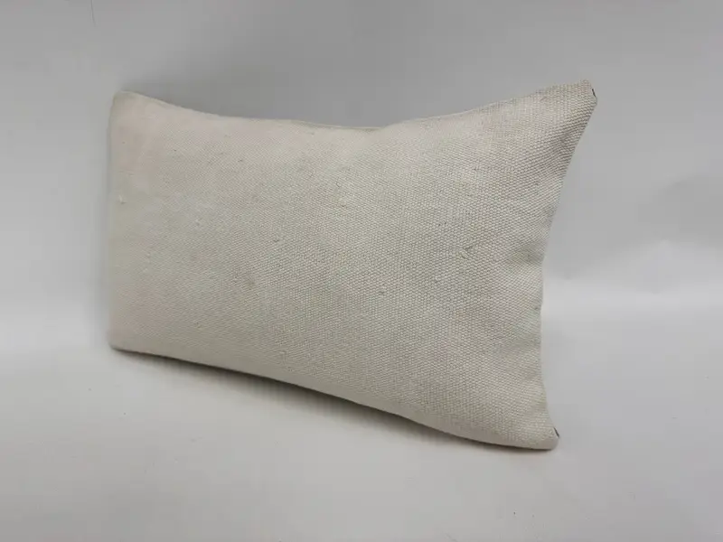 Interior Designer Pillow, Aztec Pillow, Boho Pillow, Pastel Cushion, Bolster Pillow Sham, Pillow Sham, 12x20 White Pillow, Vintage Kilim Pillow - 4