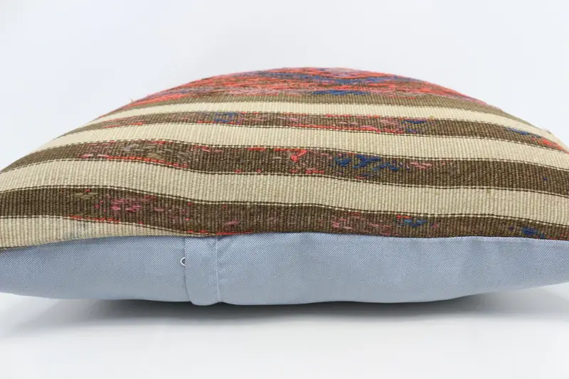 Turkish Pillow, Throw Kilim Pillow, Crochet Pattern Pillow Cover, 28x28 Red Cushion Cover, Interior Designer Pillow, Cushion Cover - 5