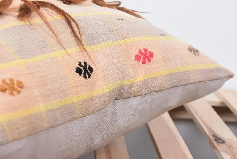 18x18 Pink Cushion Case, Home Decor Pillow, Anatolian Cushion, Vintage Kilim Pillow, Personalized Gift Pillow Pillow Sham, Gift Pillow, Pillow Cover - 7