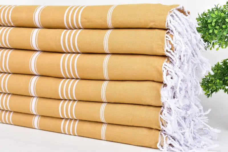 Wedding Hand Made Gift, Home Decor Towel, Custom Name Towel, 70x40 Cotton Striped Towel, Quick-dry towel, Custom Beach Towel, Sand-resistant towel - 3