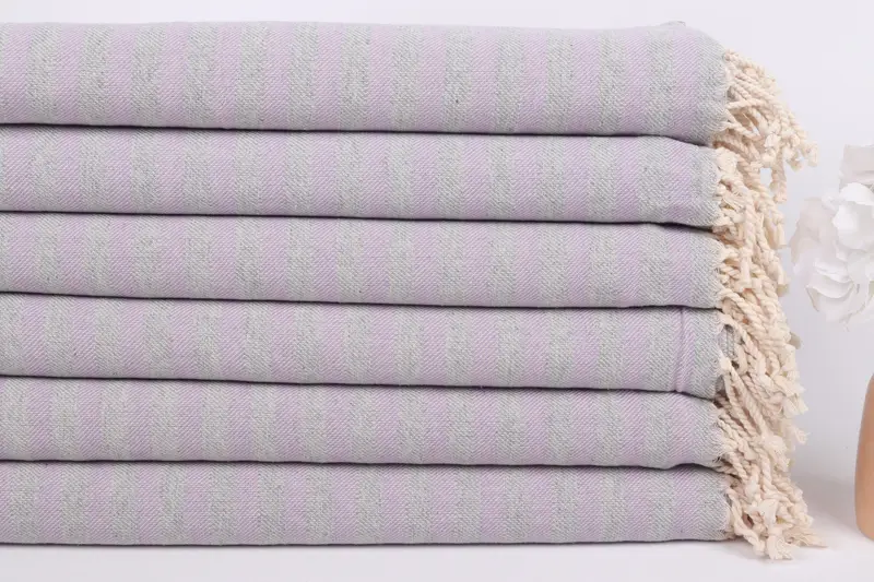 Thin and lightweight Turkish peshtemal, 70x36 Cotton Striped Towel, Quick-dry towel, Luxury towel, Bridal Shower Favor, Personalized Bridesmaid Gift - 3