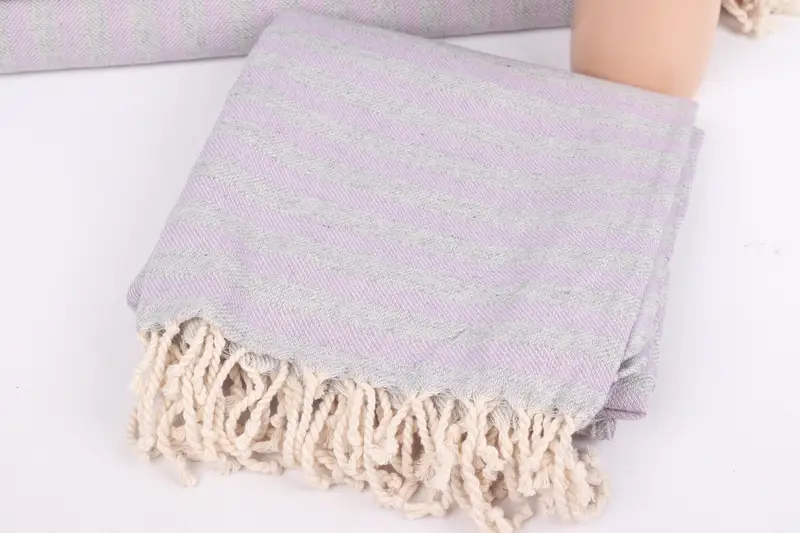 Thin and lightweight Turkish peshtemal, 70x36 Cotton Striped Towel, Quick-dry towel, Luxury towel, Bridal Shower Favor, Personalized Bridesmaid Gift - 5
