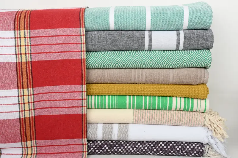 Organic Beach Towel, Bulk Order Towel, 70x40 Cotton Set of 10 Towel, Personalised Gift, Bridesmaid Gifts, Fouta towel, Gym Towel, Housewarming Gift - 1