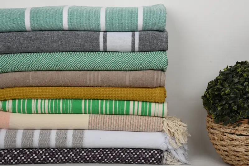 Organic Beach Towel, Bulk Order Towel, 70x40 Cotton Set of 10 Towel, Personalised Gift, Bridesmaid Gifts, Fouta towel, Gym Towel, Housewarming Gift - 3