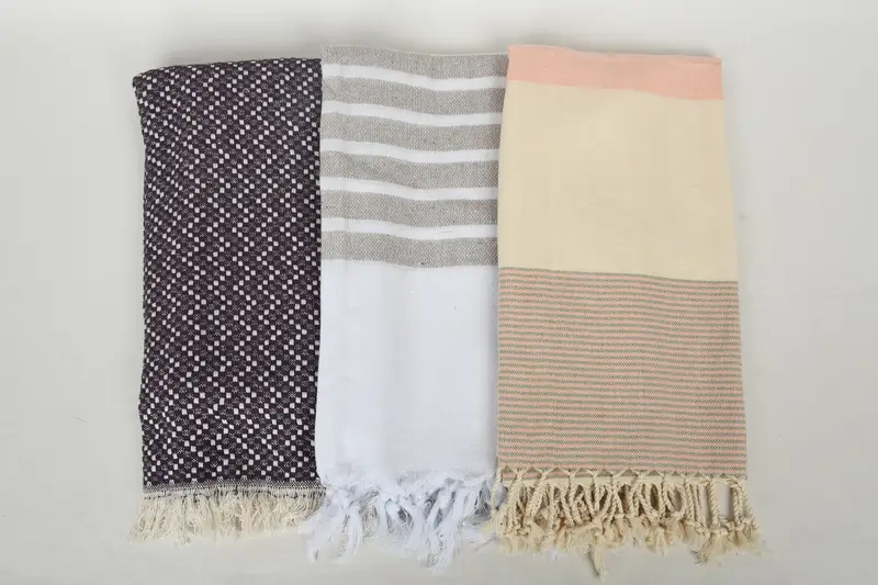Organic Beach Towel, Bulk Order Towel, 70x40 Cotton Set of 10 Towel, Personalised Gift, Bridesmaid Gifts, Fouta towel, Gym Towel, Housewarming Gift - 8