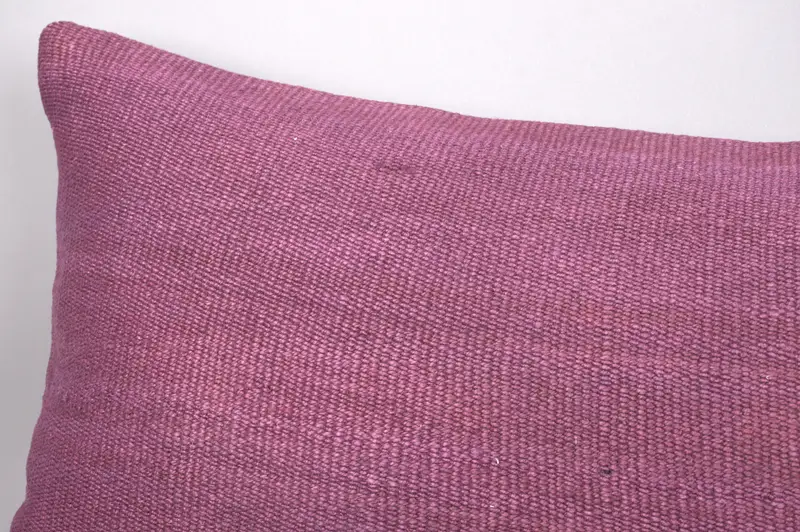 Retro Pillow, Farmhouse Cushion Case, Tapestry Cushion Cover, Pillow Sham, Kilim Pillow Cover, Boho Pillow, 16x43 Purple Pillow, Antique Pillows - 4