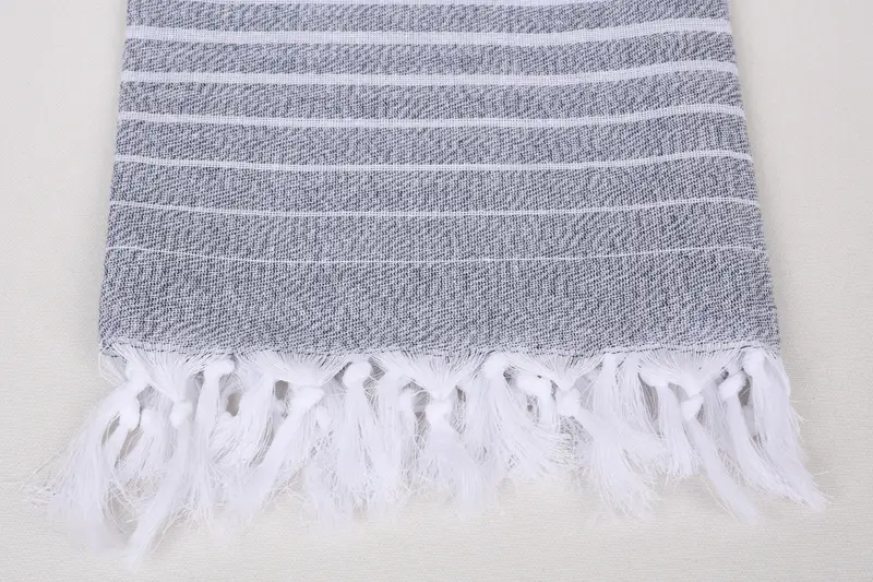 Bride Gift, Oversized lightweight Turkish bath towel USA, 70x40 Cotton Striped Towel, Yoga Towel, Gifts For Him, Thin towel, Bridal Shower Gift - 3