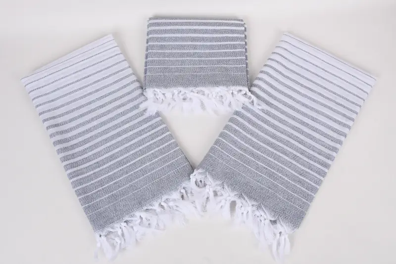 Bride Gift, Oversized lightweight Turkish bath towel USA, 70x40 Cotton Striped Towel, Yoga Towel, Gifts For Him, Thin towel, Bridal Shower Gift - 6