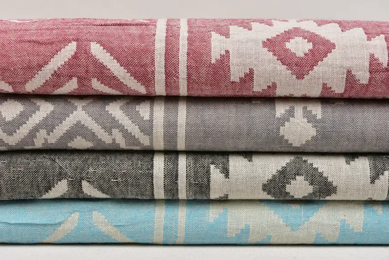 Bachelorette Party Gifts Bridesmaids, 74x40 Cotton Geometric Towel, Wedding Gift, Anniversary Gift For Her, Decorative Towel, Beach towel - 4