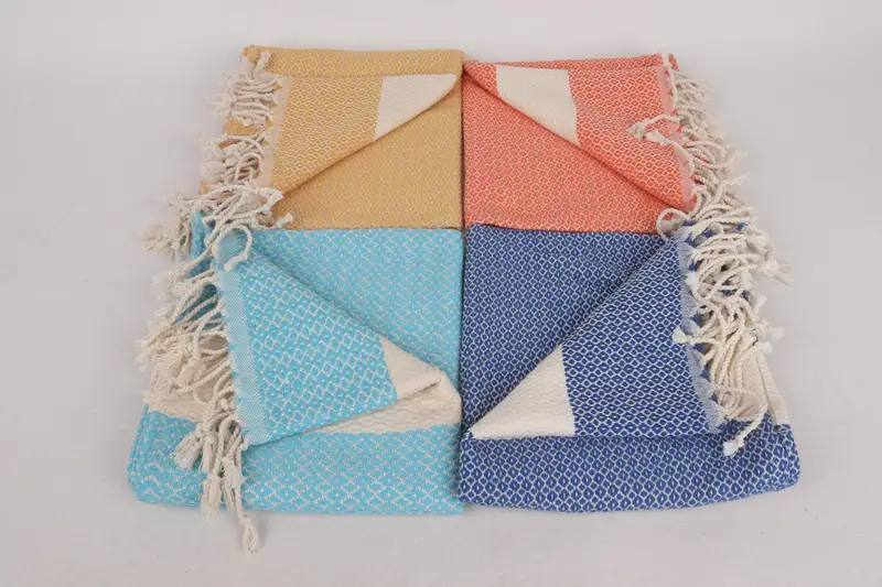 Bridal Shower Favor, Turkish Towel Hand Towel, 40x20 Cotton Geometric Towel, Beach Theme Wedding Gift, Turkish Tea Towel, Personalized Dish Towel - 3
