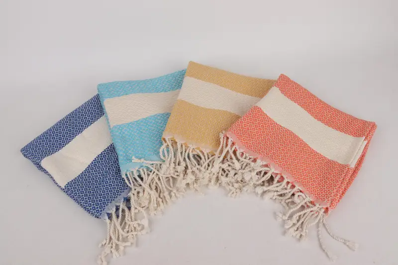 Bridal Shower Favor, Turkish Towel Hand Towel, 40x20 Cotton Geometric Towel, Beach Theme Wedding Gift, Turkish Tea Towel, Personalized Dish Towel - 2