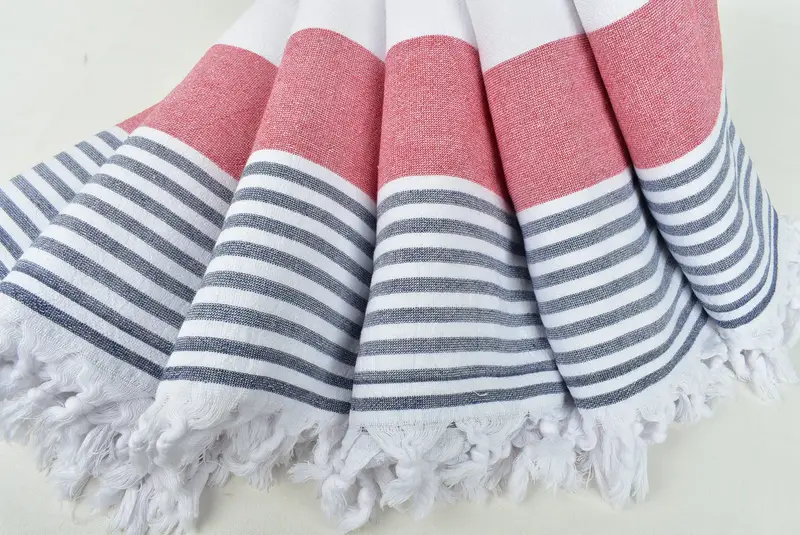 Wedding Day Gift For Bride, 68x36 Cotton Striped Terry Towel, Scarf Towel, Turkish beach towel, Custom Wedding Gift, Bachelorette Gifts, Gym Towel - 4