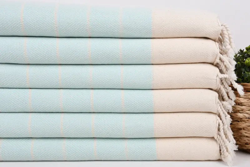 Personalized Hand Towel, Custom Name Towel, Personalized Bridesmaid Gift, Monogram Hand Towel, Personalized Gifts, 36x16 Cotton Striped Towel - 2
