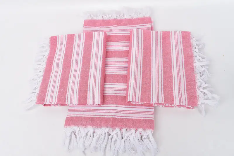 Gift For The Home Decor, Organic Turkish towel, Gifts For Him, Travel Towel, Fouta towel, 70x40 Cotton Striped Towel, Holiday Towel, Custom Gifts - 6
