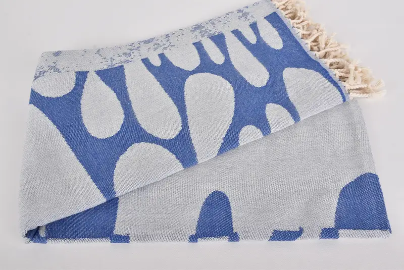 70x40 Cotton Turtle Design Towel, Bridal Shower Gift, Traditional Turkish peshtemal for hammam, Personalised Gift, Gifts For Him, Beach Towel Gift - 4