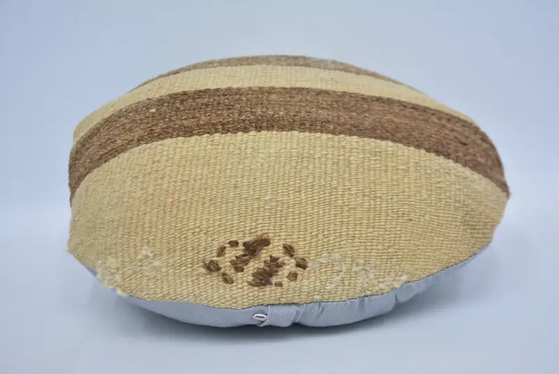 Bright Cushion Case, Pillow for Sofa, Nomadic Cushion Cover, Yoga Pillow Sham, Vintage Kilim Pillow, Boho Pillow, 16x16 Beige Pillow Cover, Pillow - 6
