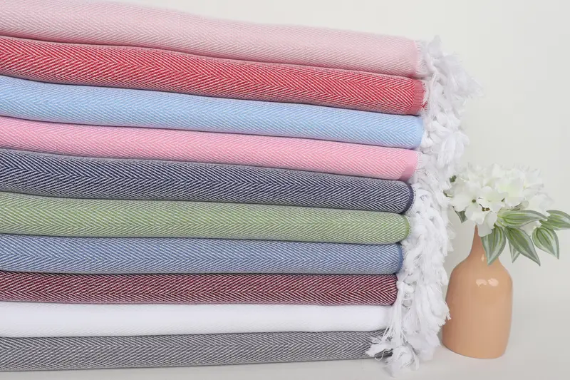Bachelor Party Favors, 70x40 Cotton Herringbone Towel, Personalized Wedding Gift, Welcome Wedding Gift, Personalized Towel, Large Turkish Towel - 2