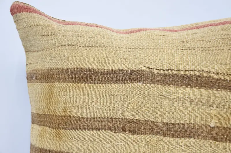 Handmade Rug Seat Cushion, Ethnic Cushion, 28x28 Beige Pillow, Home Decor Pillow, Kilim Cushion Sham, Pillow, Bolster Throw Pillow, Gift Pillow - 2