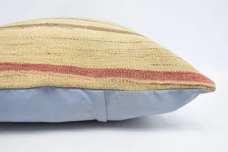 Handmade Rug Seat Cushion, Ethnic Cushion, 28x28 Beige Pillow, Home Decor Pillow, Kilim Cushion Sham, Pillow, Bolster Throw Pillow, Gift Pillow - 5
