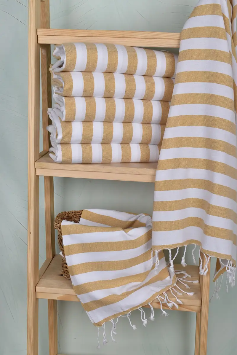 Turkish Hand Towel, Bachelorette Towel, Gifts For Him, Personalized Hand Towel, Monogram Hand Towel, 44x20 Cotton Striped Towel, Engagement Gift - 3