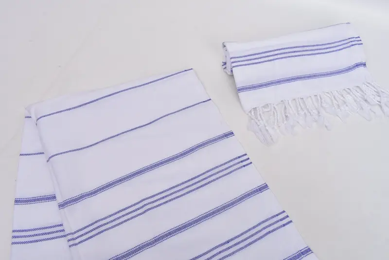 Gift For Wedding Day, Wedding Favors, Personalize Gift, Handmade Gift, Monogrammed Hand Towel, Kitchen Towel, Xmas Gifts, 40x24 Cotton Striped Towel - 7