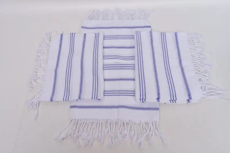 Gift For Wedding Day, Wedding Favors, Personalize Gift, Handmade Gift, Monogrammed Hand Towel, Kitchen Towel, Xmas Gifts, 40x24 Cotton Striped Towel - 6