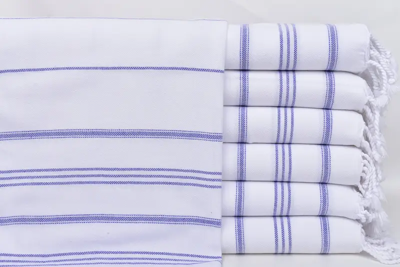 Gift For Wedding Day, Wedding Favors, Personalize Gift, Handmade Gift, Monogrammed Hand Towel, Kitchen Towel, Xmas Gifts, 40x24 Cotton Striped Towel - 1