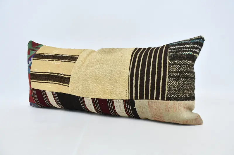 16x36 Beige Pillow Cover, Vintage Kilim Pillow Pillow Case, Handmade Kilim Cushion, Gift Pillow, Pillow for Couch, Pillow Case - 4