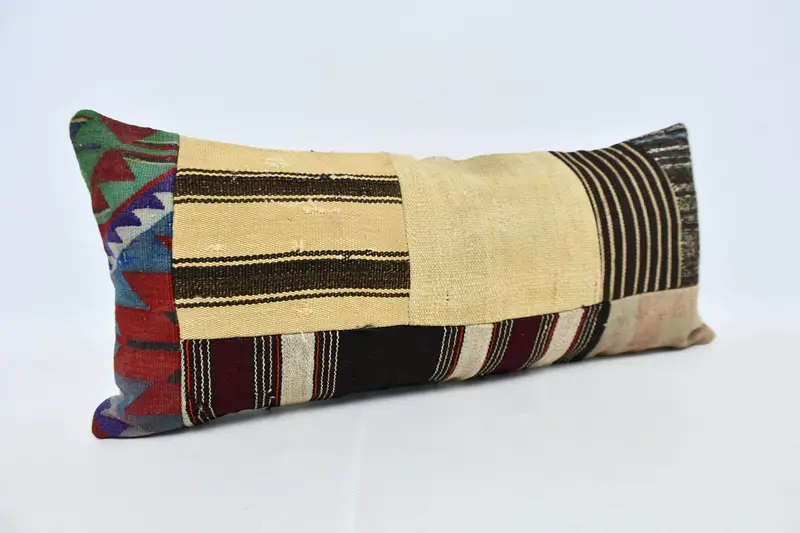 16x36 Beige Pillow Cover, Vintage Kilim Pillow Pillow Case, Handmade Kilim Cushion, Gift Pillow, Pillow for Couch, Pillow Case - 3