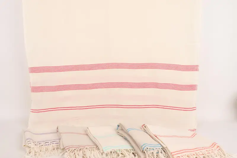 Custom Gift, Home Decor Gifts, Luxury Turkish beach towel for summer vacation, Sand-free towel, Wedding For Favor, 80x36 Cotton Striped Towel - 8