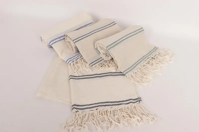 Custom Gift, Home Decor Gifts, Luxury Turkish beach towel for summer vacation, Sand-free towel, Wedding For Favor, 80x36 Cotton Striped Towel - 5