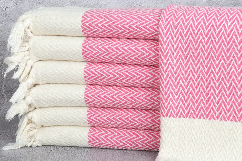 Grandma Gift, Monogram Hand Towel, Guest Towel, 34x18 Cotton Zigzag Design Towel, Kitchen Towel, Bachelorette Towel, Monogram Kitchen Towel - 1