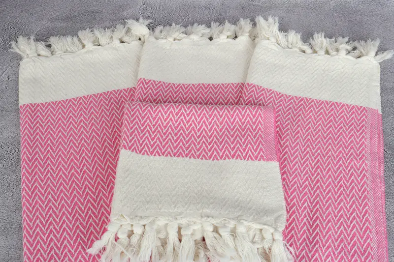 Grandma Gift, Monogram Hand Towel, Guest Towel, 34x18 Cotton Zigzag Design Towel, Kitchen Towel, Bachelorette Towel, Monogram Kitchen Towel - 4