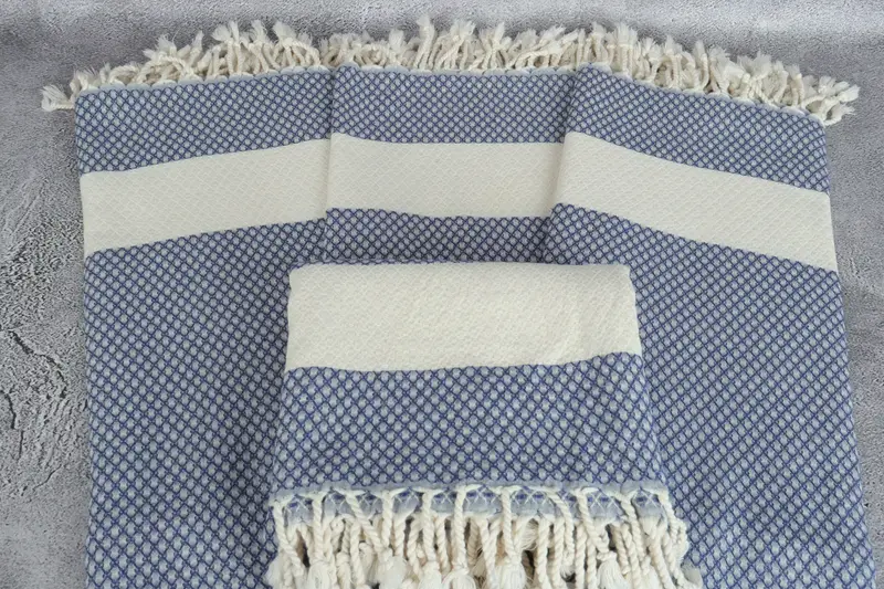 Valentines Day Gift For Him, Travel Towel, Beach Size Towel, Custom Wedding Gift, 68x36 Cotton Geometric Towel, Home Decor Gifts, Soft towel - 4