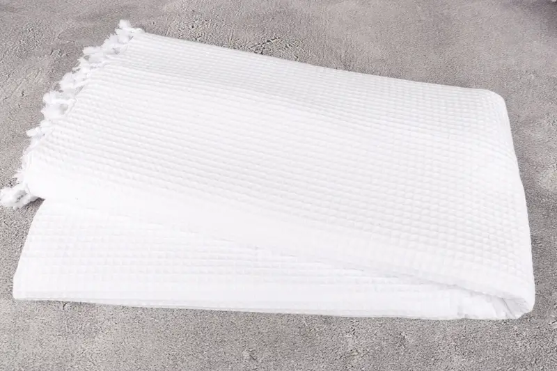 Woven Throw Blanket, 92x68 Cotton Waffle Towel, Large Beach Towel Personalized, Throw Blanket, Bachelorette Party Decorations, Turkish Blanket - 6