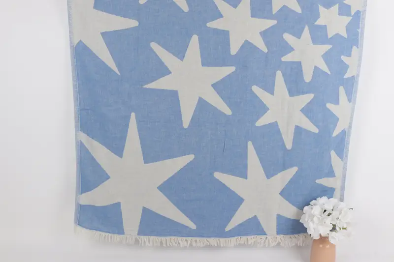68x36 Cotton Star Design Towel, Customized Towels, Turkish bath towel for spa, Cotton towel, Bachelor Bachelorette Party Favors, Personalized Gifts - 1